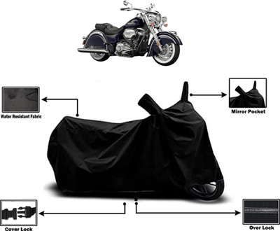 Amexride Two Wheeler Cover for Indian(Chief, Black)