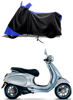 GROFATIK Two Wheeler Cover for Vespa(Piaggio Elettrica, Blue)