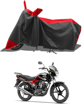 KEDIT Two Wheeler Cover for Universal For Bike(YBR 110, Red, Black)