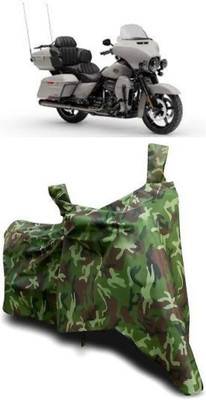 ATBROTHERS Waterproof Two Wheeler Cover for Harley Davidson(CVO Limited, Multicolor, Green)