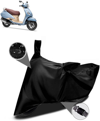 DeepShakshi AUTOMOTIVE Waterproof Two Wheeler Cover for TVS(Jupiter Grande, Black)