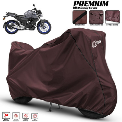 xodi Waterproof Two Wheeler Cover for Yamaha(FZ-S Fi Version 3.0 BS6, Maroon, Black)