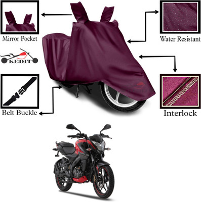 KEDIT Two Wheeler Cover for Bajaj(Pulsar 135 LS DTS-i, Maroon)