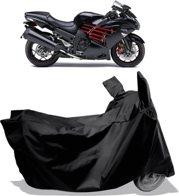 Amexride Two Wheeler Cover for Kawasaki(Ninja ZX-14R, Black)