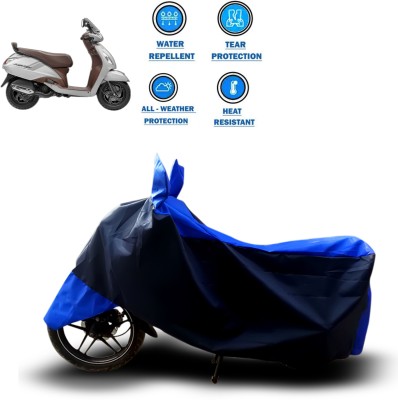 CODOKI Waterproof Two Wheeler Cover for TVS(Jupiter, Blue)