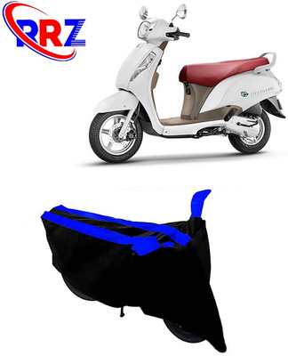 RRZ Waterproof Two Wheeler Cover for Suzuki(Access SE, Black, Blue)