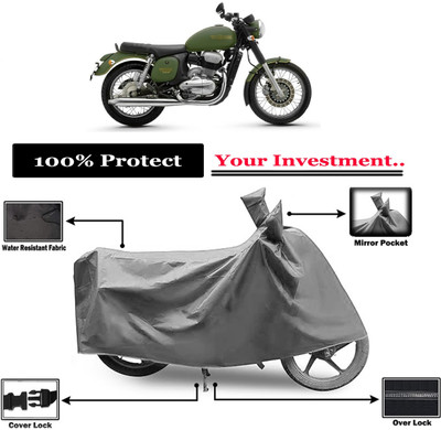 Amexride Two Wheeler Cover for JAWA(Forty Two, Grey)