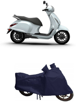 Mdstar Waterproof Two Wheeler Cover for Bajaj(Chetak, Blue)