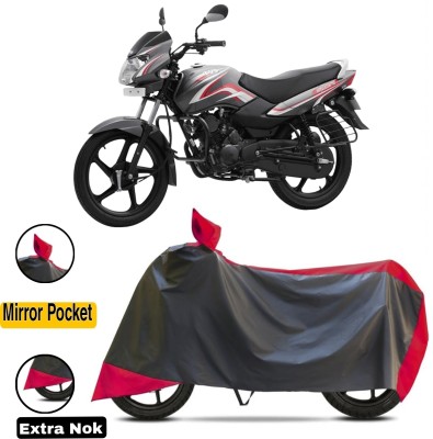 HWSXQAE Waterproof Two Wheeler Cover for TVS(Sport, Red, Black)