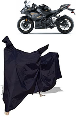 Amexride Two Wheeler Cover for Kawasaki(Ninja 650 BS6, Black)