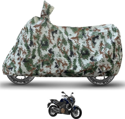 Caronix Waterproof Two Wheeler Cover for Bajaj(Dominar 400, Green)