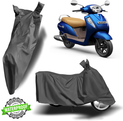 NG Auto Front Waterproof Two Wheeler Cover for Suzuki(Access 125, Grey)