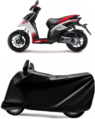 AUCTIMO Two Wheeler Cover for Aprilia(SR 150, Black)