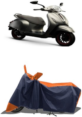 SUGASHRI Waterproof Two Wheeler Cover for Bajaj(Chetak, Orange, Blue)