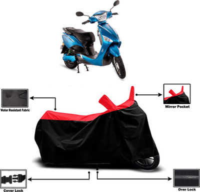 KEDIT Two Wheeler Cover for Hero(Electric Optima Plus, Red)