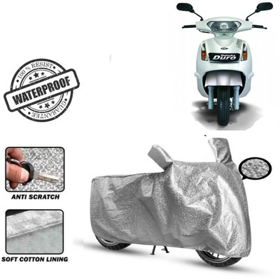 Autoinnovation Waterproof Two Wheeler Cover for Mahindra(Duro DZ, Silver)