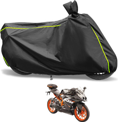 Euro Care Waterproof Two Wheeler Cover for KTM(RC 200, Black)