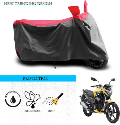 ANTHUB Waterproof Two Wheeler Cover for TVS(Raider, Grey, Red)