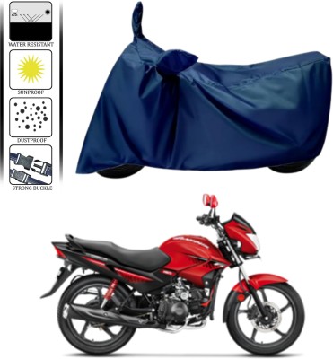 WMIZEXA Waterproof Two Wheeler Cover for Hero(Glamour i3s, Blue)