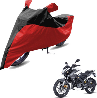 RiderShine Two Wheeler Cover for Bajaj(Pulsar 200NS FI BS6, Red, Black)