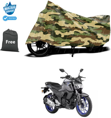 CODOKI Waterproof Two Wheeler Cover for Yamaha(FZS-FI V3 BS6, Yellow)