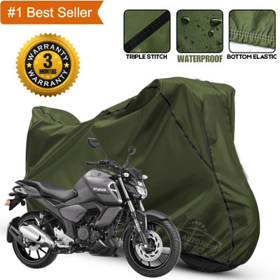 xodi Waterproof Two Wheeler Cover for Yamaha(FZ S V3 BS6, Green, Black)