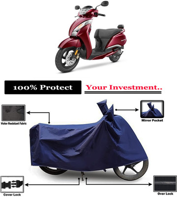 Amexride Two Wheeler Cover for TVS(Jupiter 125, Blue)