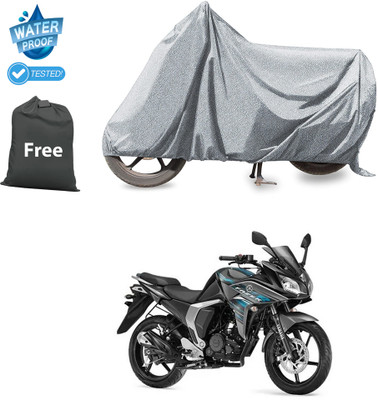 PAGORA Waterproof Two Wheeler Cover for Yamaha(Fazer-FI BS6, Silver)
