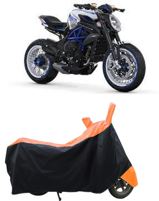 Coxtor Waterproof Two Wheeler Cover for MV Agusta(Dragster800 RR, Orange)