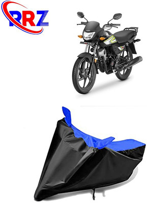 RRZ Waterproof Two Wheeler Cover for Honda(CD deluxe, Black, Blue)