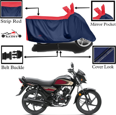 KEDIT Two Wheeler Cover for Honda(Dream Neo, Red, Blue)
