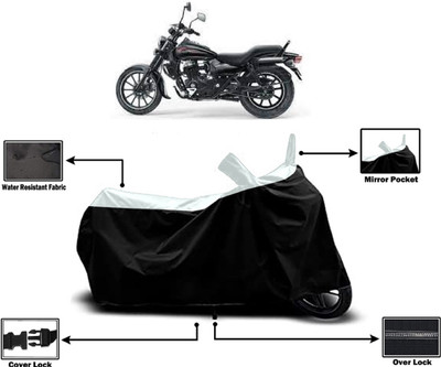 Amexride Two Wheeler Cover for Bajaj(Avenger 400, White)