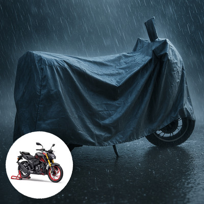 PAGORA Waterproof Two Wheeler Cover for TVS(Apache RTR 200 4V, Grey)