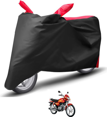 Caronix Waterproof Two Wheeler Cover for Hero(CD deluxe, Red)