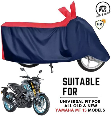 ZAQE Waterproof Two Wheeler Cover for Yamaha(MT-15, Blue, Red)