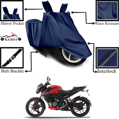 KEDIT Two Wheeler Cover for Bajaj(Pulsar NS200, Blue)
