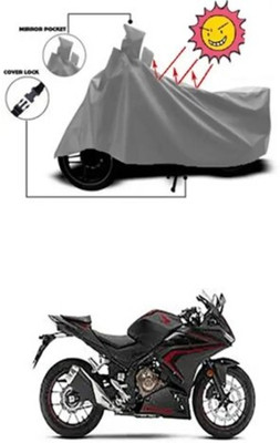 Tritika Waterproof Two Wheeler Cover for Honda(CB300R, Grey)