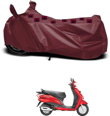 ZEDTEEK Waterproof Two Wheeler Cover for Hero(Moto Corp Duet, Maroon)