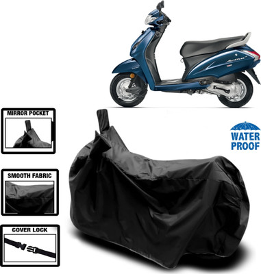 Mdstar Waterproof Two Wheeler Cover for Universal For Bike(Black)