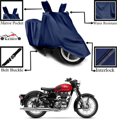 KEDIT Two Wheeler Cover for Royal Enfield(Blue)