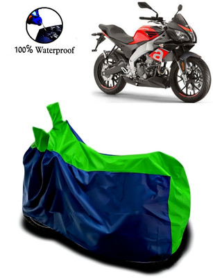 Autofly Waterproof Two Wheeler Cover for Aprilia(Tuono 150, Blue, Green)