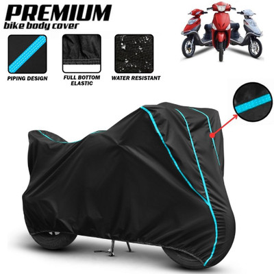 Mwiss Waterproof Two Wheeler Cover for Hero(Electric Cruz, Black, Red)