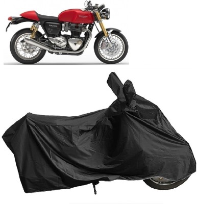 DIGGU Two Wheeler Cover for Triumph(Thruxton 1200 R, Black)