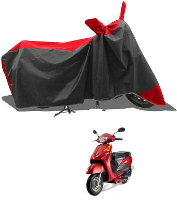 KEDIT Two Wheeler Cover for Indus(Red, Black)