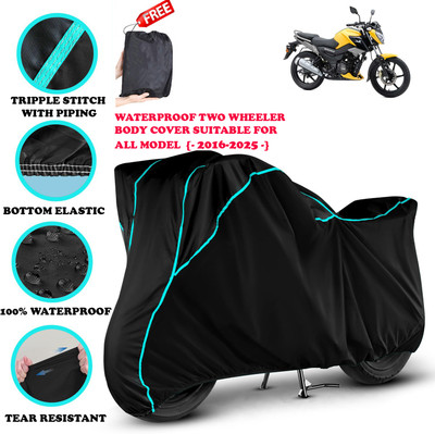AutoGalaxy Waterproof Two Wheeler Cover for TVS(Raider, Black)