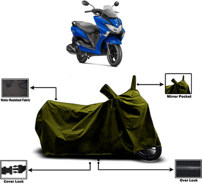 Amexride Two Wheeler Cover for Suzuki(Burgman Electric, Green)