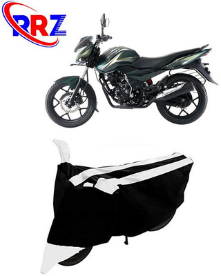 RRZ Waterproof Two Wheeler Cover for Bajaj(Discover 150 s, Black, White)