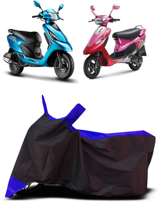 VESMEI Two Wheeler Cover for TVS(Pep Plus, Blue)