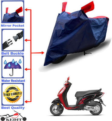 AASHTIK MART Two Wheeler Cover for Honda(Activa i, Red, Blue)