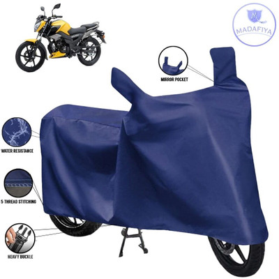 MADAFIYA Waterproof Two Wheeler Cover for TVS(Raider, Blue)